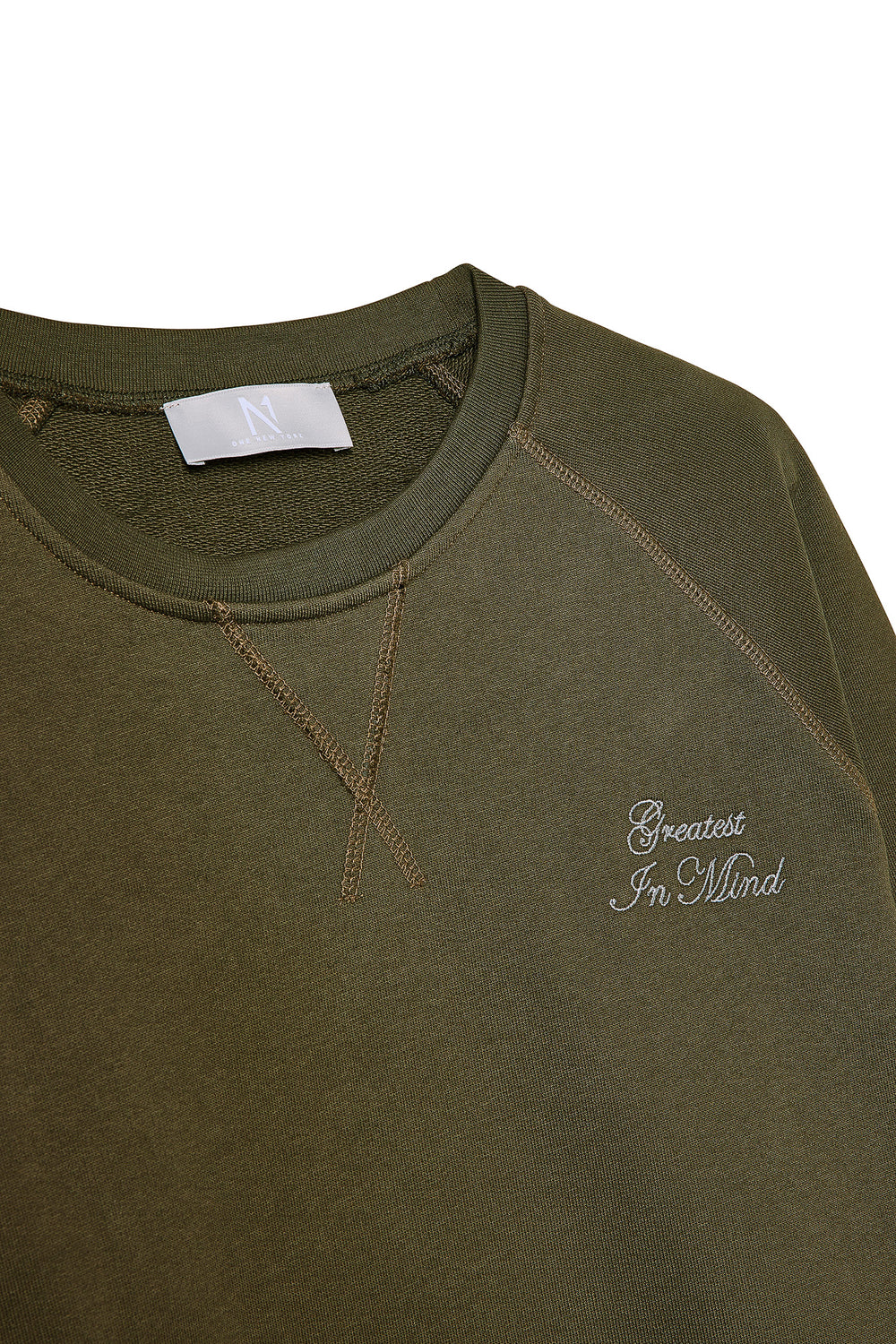 Bowery Sweatshirt Army Green - ONE New York