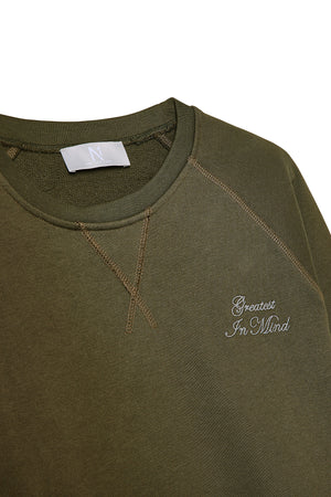 Bowery Sweater Army Green - ONE New York