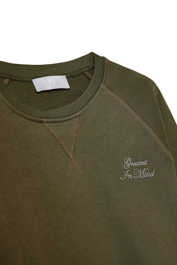 Bowery Sweater Army Green - ONE New York