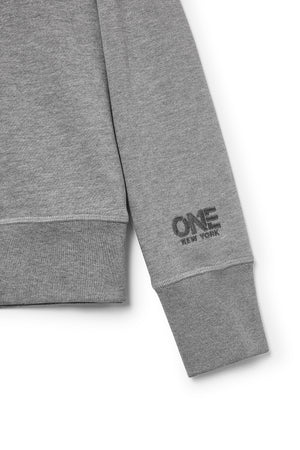 Broome Sweatshirt Melange Grey - ONE New York
