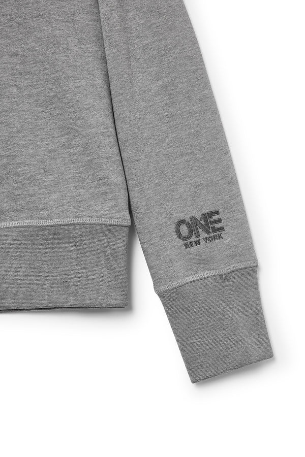 Broome Sweatshirt Melange Grey - ONE New York