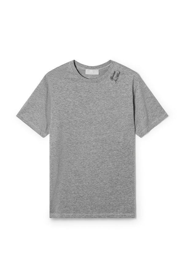 Greatest in Mind Tee Melange Grey - ONE New York