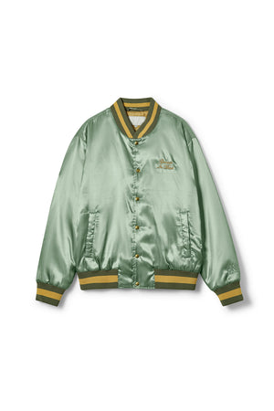 Madison Varsity Jacket Army Green - ONE New York