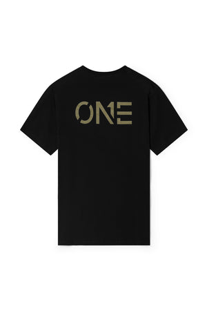 ONE Tee Black/Army Green - ONE New York