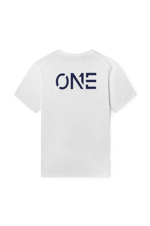 ONE Tee White Navy - ONE New York