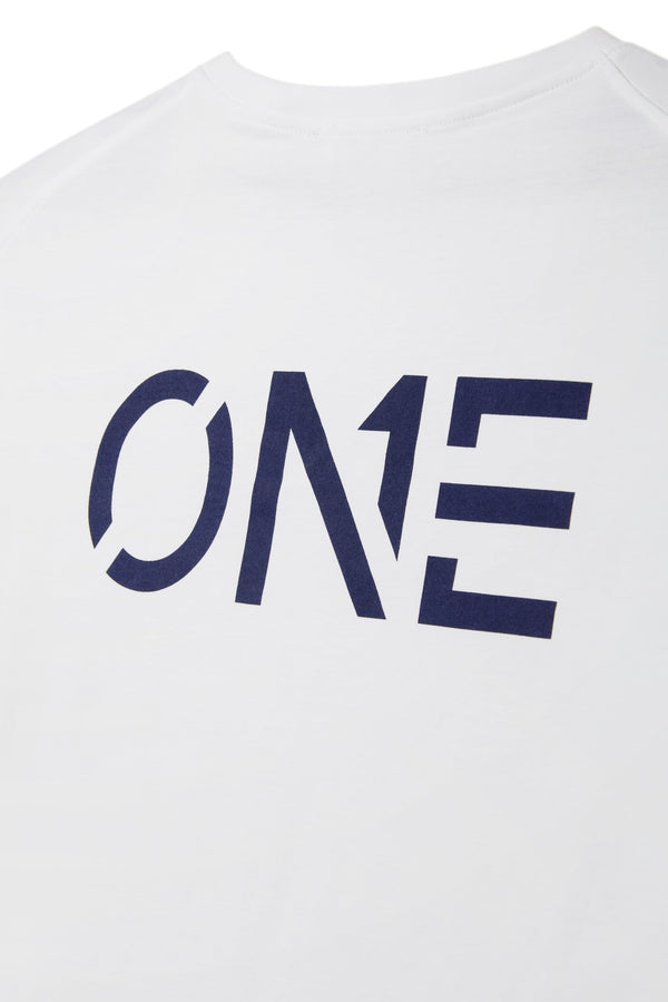 ONE Tee White Navy - ONE New York