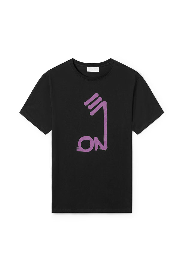 Sergio Inspiration Tee Black/Purple - ONE New York