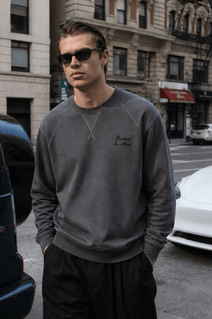Bowery Sweatshirt Anthracite Grey - ONE New York