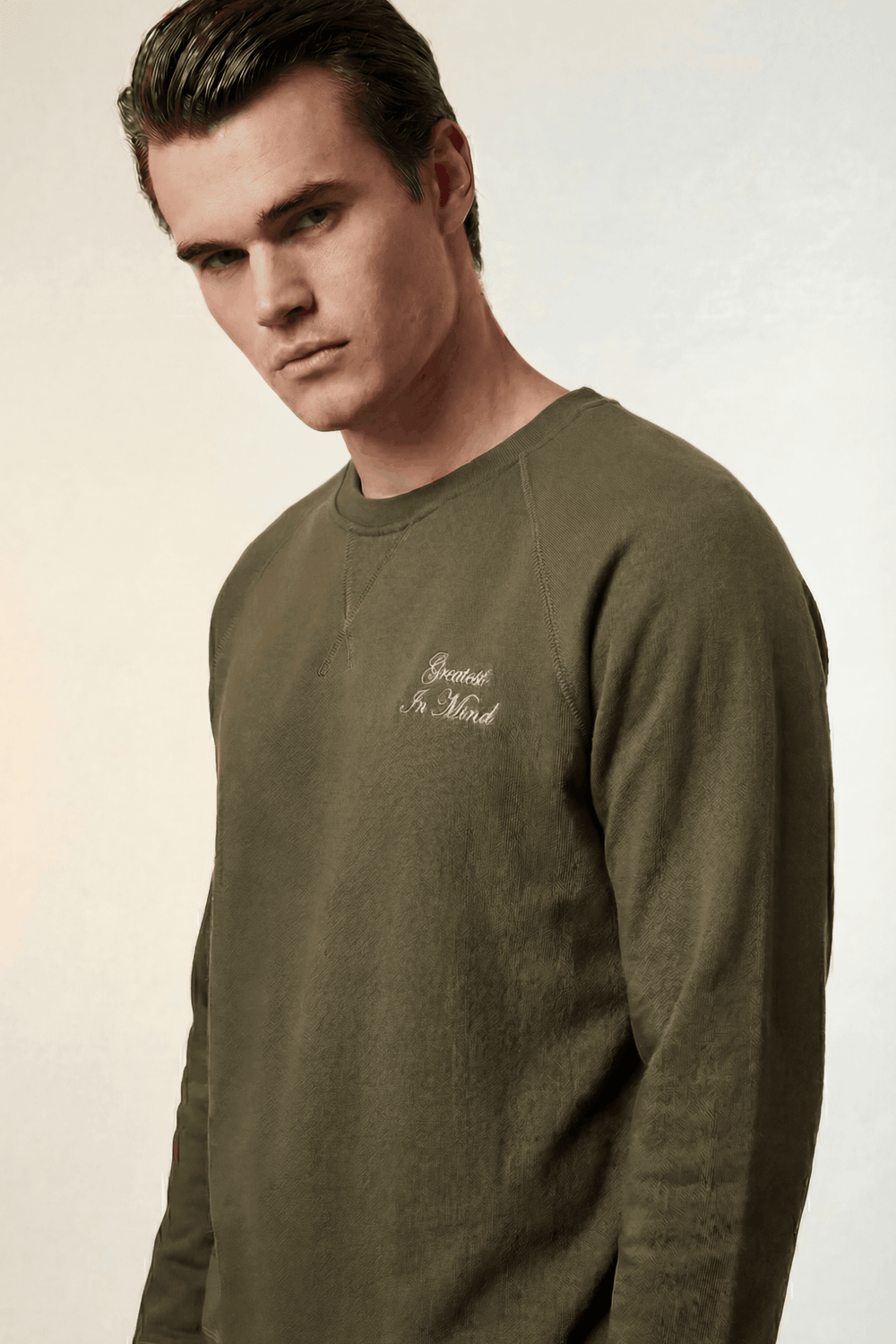 Bowery Sweatshirt Army Green - ONE New York