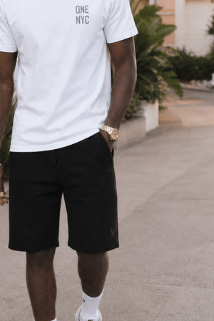 Lenox Sweatshorts Black - ONE New York