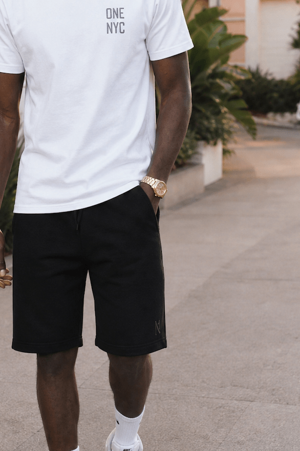 Lenox Sweatshorts Black - ONE New York