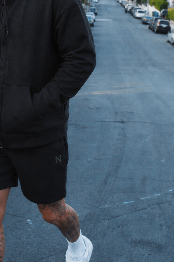 Madison Shorts Black / Army Green - ONE New York