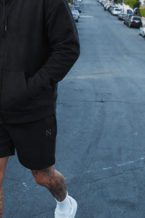 Madison Shorts Black / Army Green - ONE New York