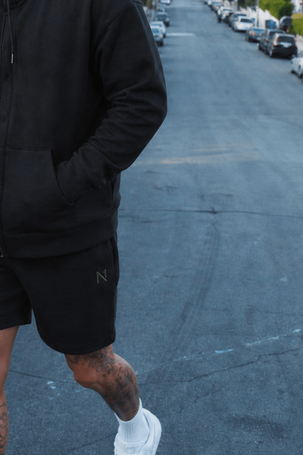 Madison Shorts Black / Army Green - ONE New York