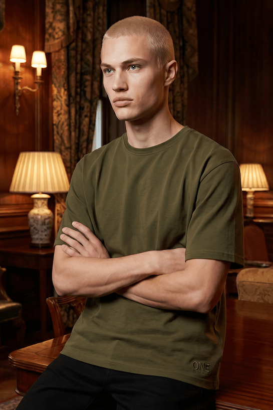 ONE New York Tee Army Green - ONE New York