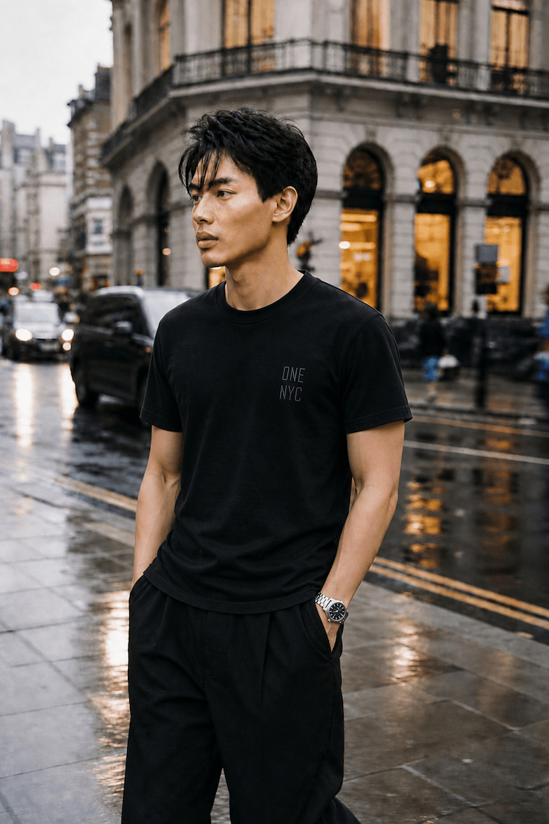 ONE NYC Tee Black - ONE New York