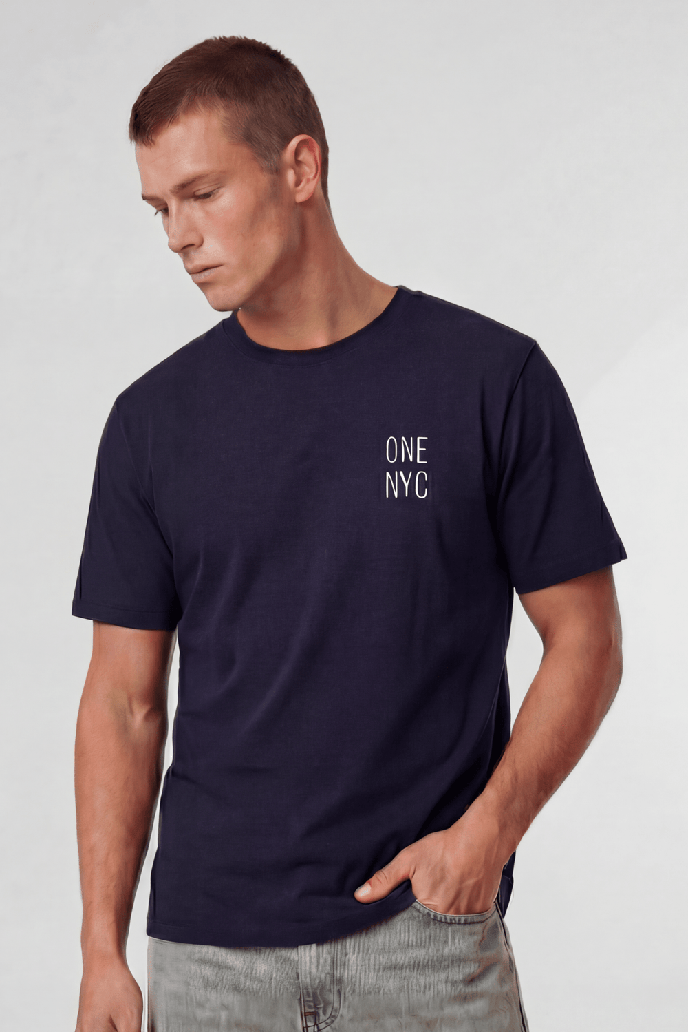 ONE NYC Tee Navy / Grey - ONE New York