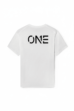 ONE Tee White Black - ONE New York