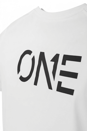 ONE Tee White Black - ONE New York