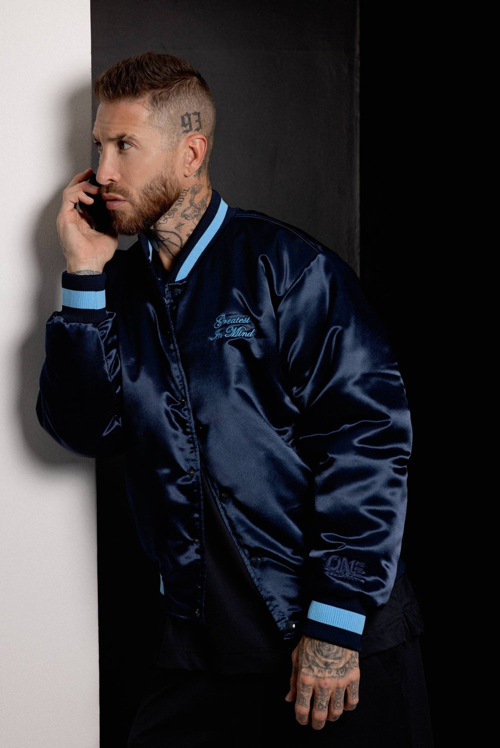 Madison Varsity Jacket Navy - ONE New York