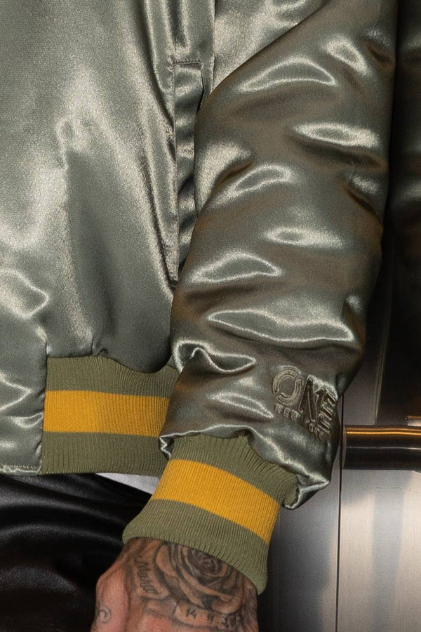 Madison Varsity Jacket Army Green - ONE New York