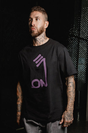 Sergio Inspiration Tee Black/Purple - ONE New York