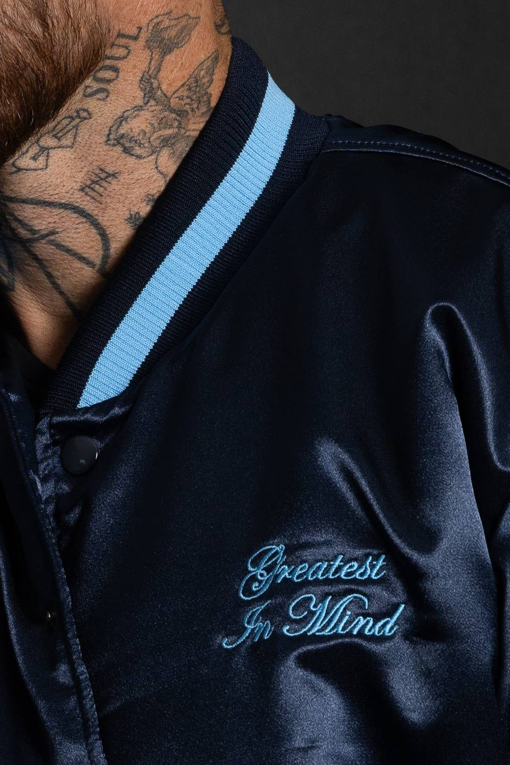 Madison Varsity Jacket Navy - ONE New York