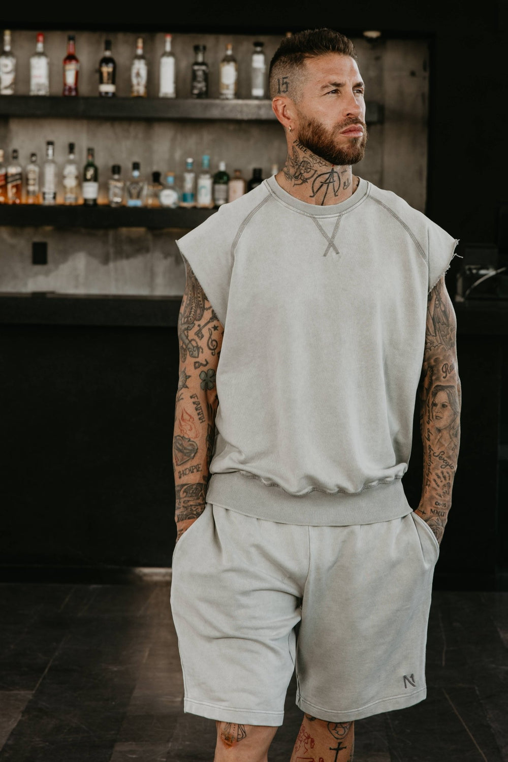 Lenox Sweatshorts Grey - ONE New York