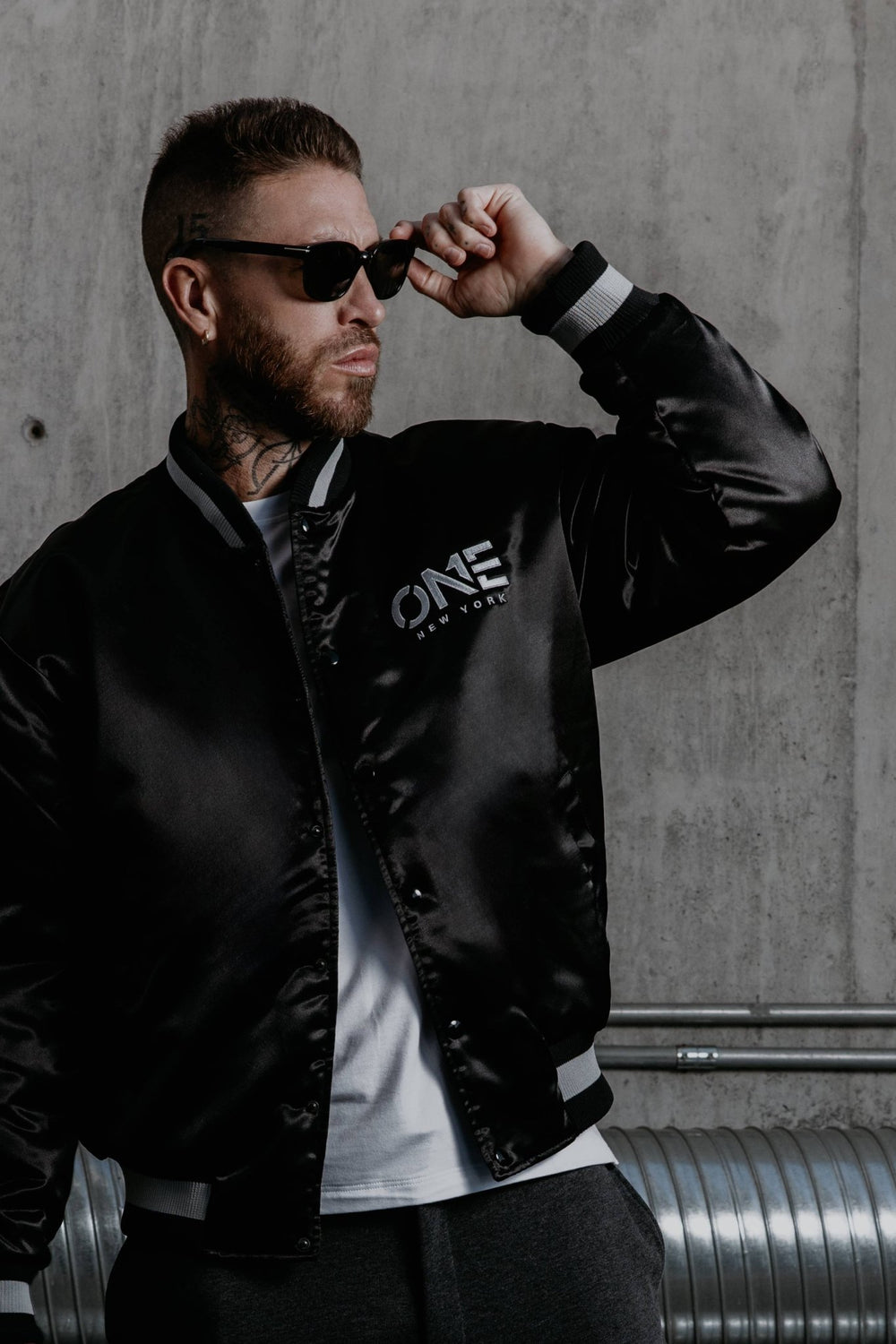 Mott Varsity Jacket Black - ONE New York