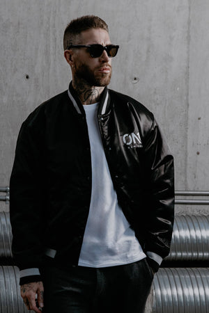 Mott Varsity Jacket Black - ONE New York