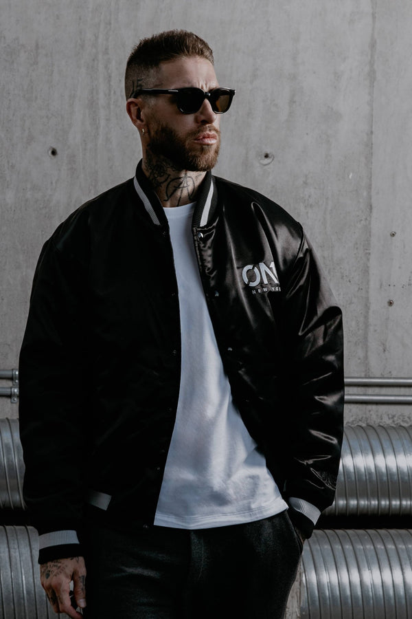 Mott Varsity Jacket Black - ONE New York