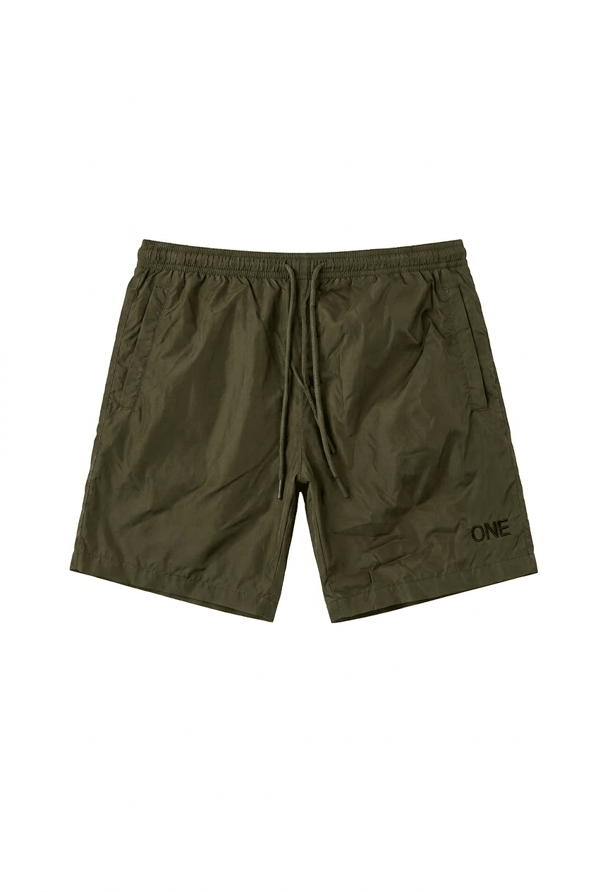 Spitz 1972 Swim Trunks Army Green / Black - ONE New York