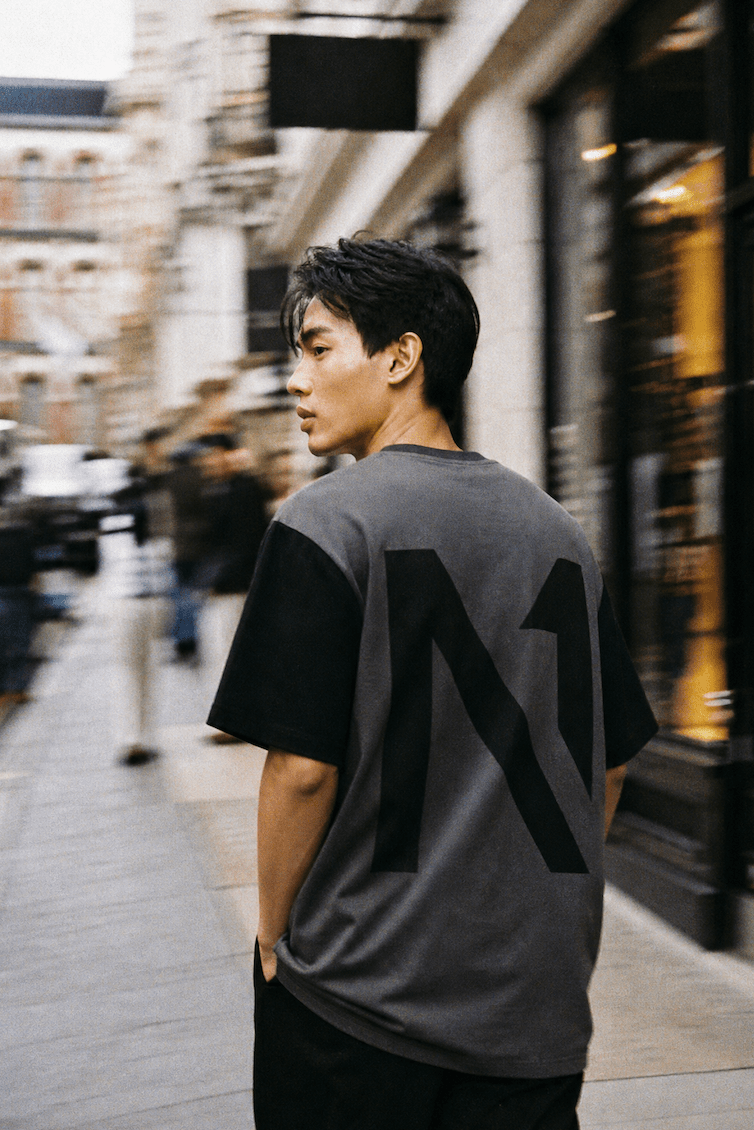 Two Tone Tee Grey - ONE New York