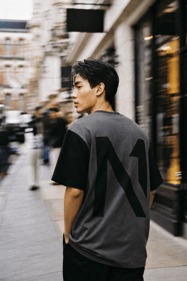 Two Tone Tee Grey - ONE New York